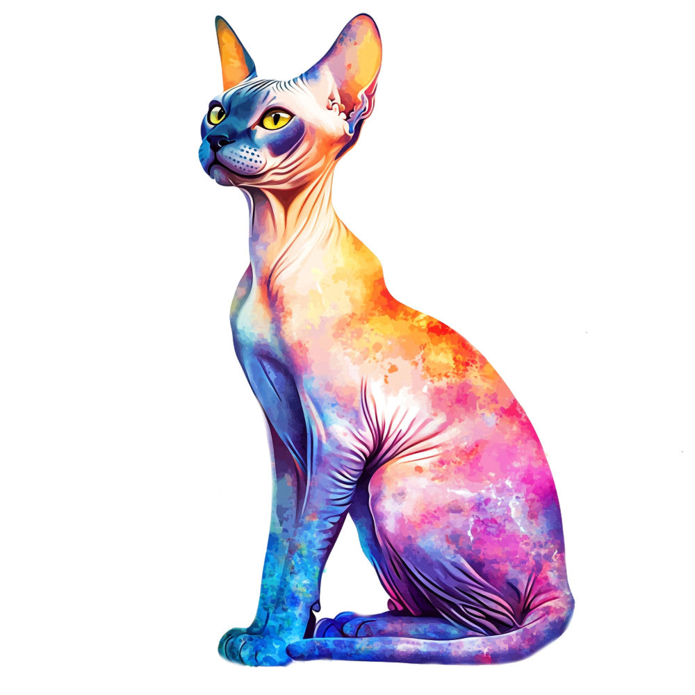 Colorful Cats Fabric Panel 8