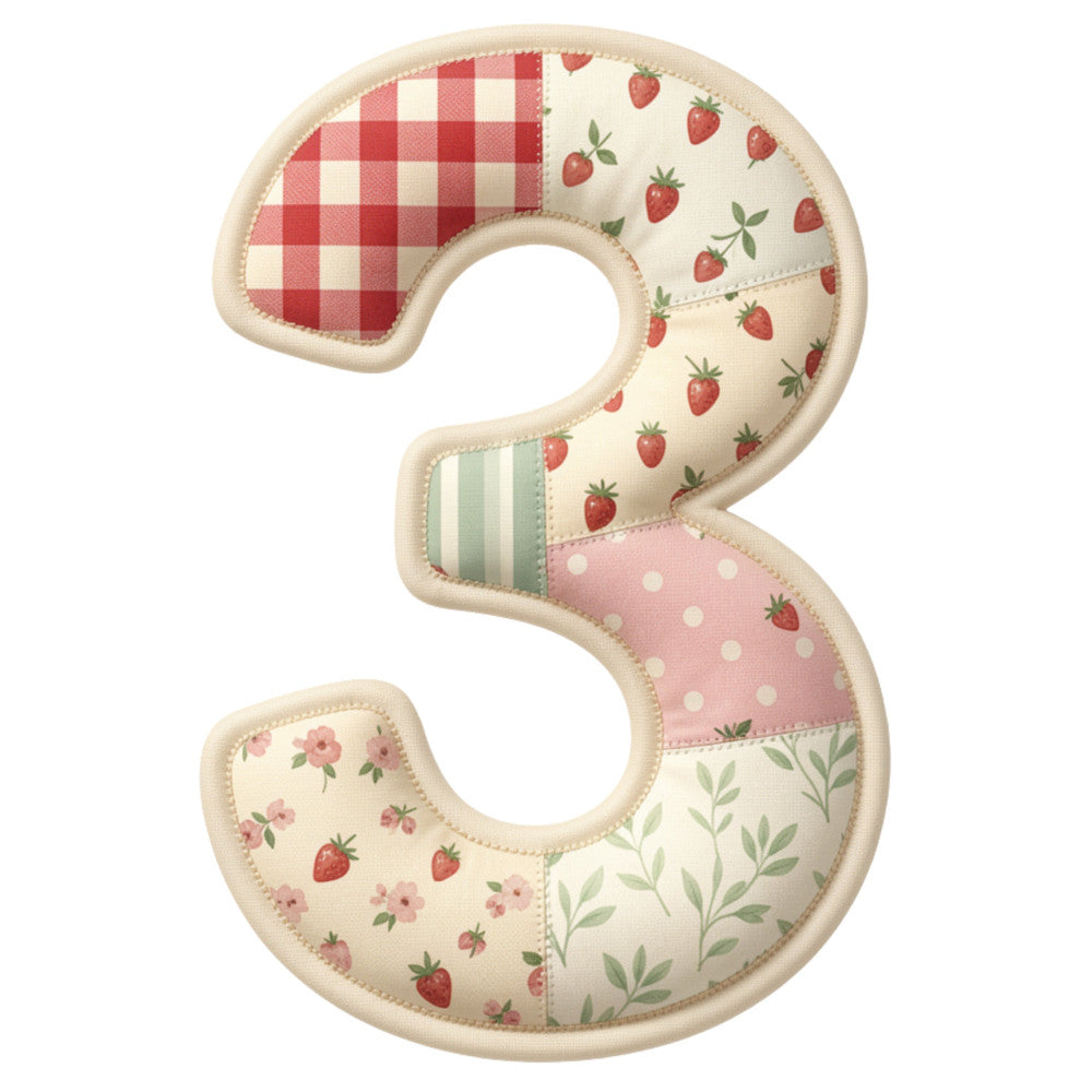 red gingham, cream, soft pink, sage green, strawberry print, floral, gingham check, polka dots, stripes, vintage, farmhouse, cottage core, rustic, whimsical, spring, summer, strawberries, wildflowers, botanical, nature-inspired, baby quilt, nursery, traditional, patchwork, cherries, pink flowers, pastoral, country, quilted number, appliqué