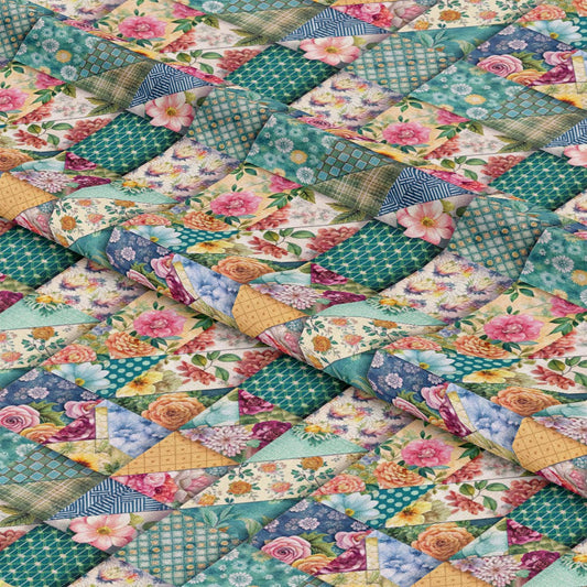 Spring Patchwork Pattern 5 Quilting Cotton Fabric
