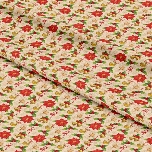 Christmas Love Pattern 3 Quilting Cotton Fabric