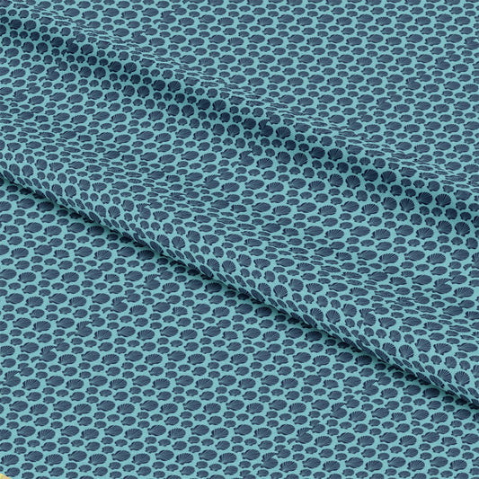 Navy Nautical Sea Pattern 10 Quilting Cotton Fabric