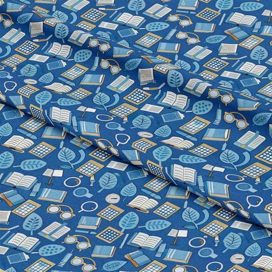 Back to School Pattern 8 Quilting Cotton Fabric