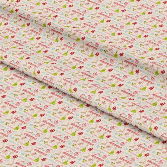 Christmas Love Pattern 9 Quilting Cotton Fabric