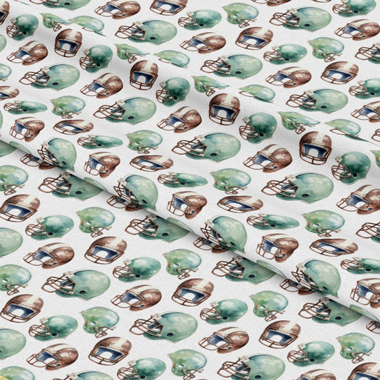 Watercolor Football Pattern 1 Quilting Cotton Fabric