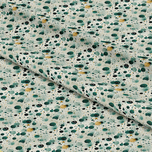 Green Confetti Pattern 6 Quilting Cotton Fabric