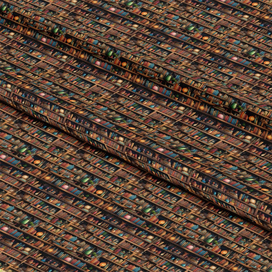 Bookshelf Pattern 1 Quilting Cotton Fabric