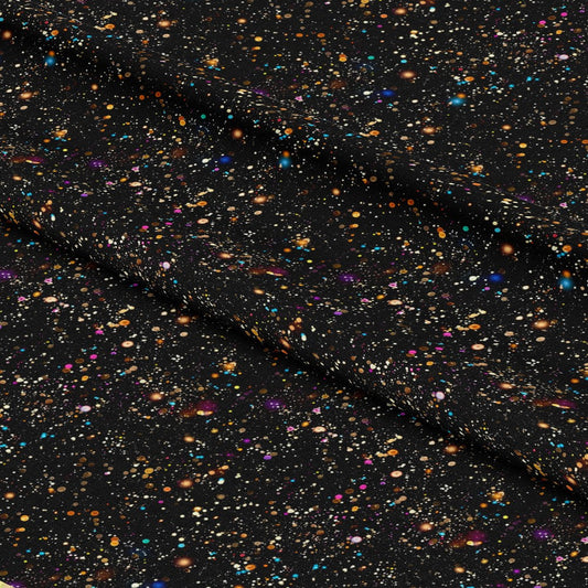 Glitter Paint Splatter Pattern 12 Quilting Cotton Fabric