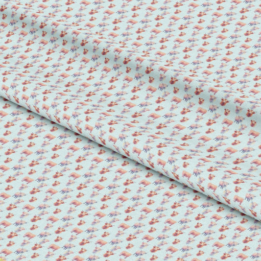 Funky Highland Cows Pattern 7 Quilting Cotton Fabric