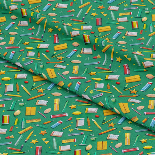 Back to School Pattern 4 Quilting Cotton Fabric