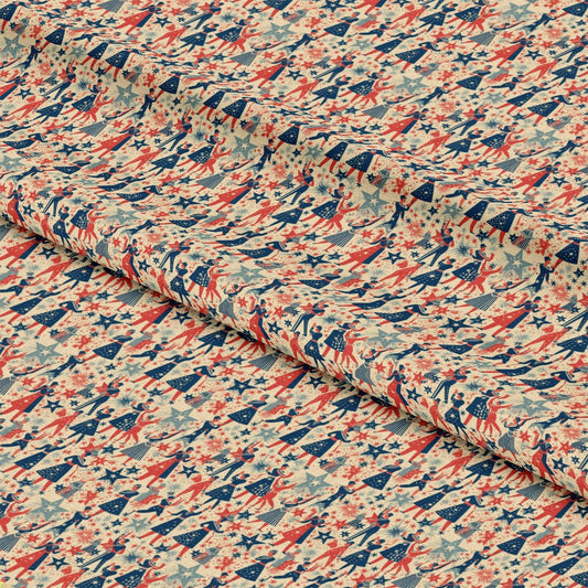 Americana Chronicles Pattern 4 Quilting Cotton Fabric