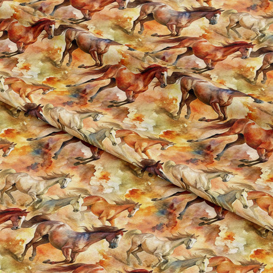 Wild Horses Pattern 10 Quilting Cotton Fabric