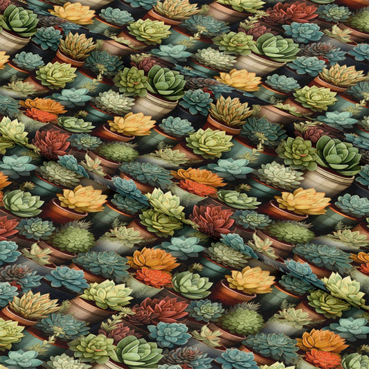 Succulents Pattern 6 Quilting Cotton Fabric