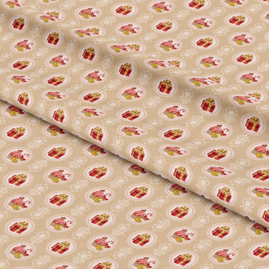 Christmas Love Pattern 4 Quilting Cotton Fabric