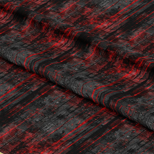 Red and Black Grunge Pattern 10 Quilting Cotton Fabric