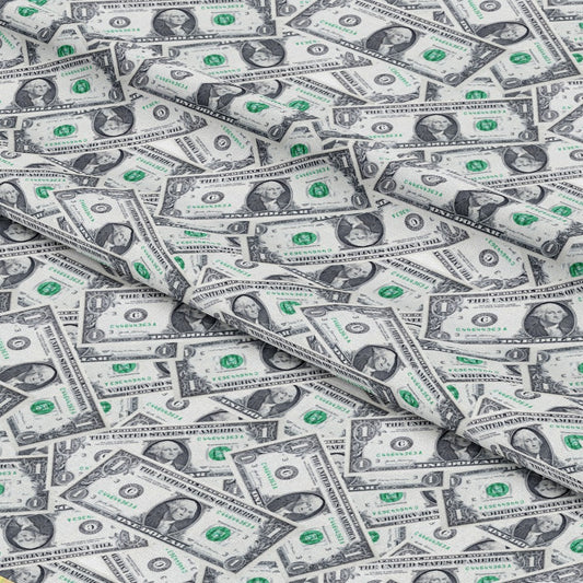 One Dollar Bill Pattern 1 Quilting Cotton Fabric