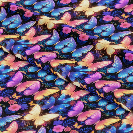 Fantasy Butterflies Pattern 8 Quilting Cotton Fabric