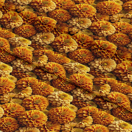Realistic Flowers Pattern 1 Quilting Cotton Fabric