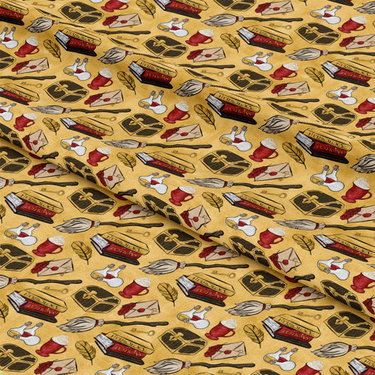 Wizard Magic School Pattern 22 Quilting Cotton Fabric