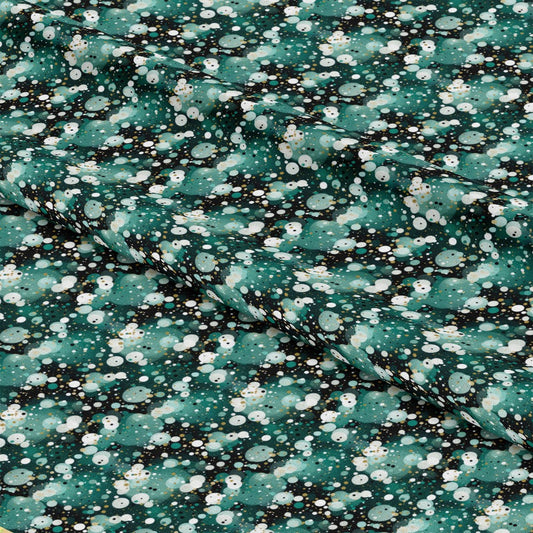 Green Confetti Pattern 12 Quilting Cotton Fabric