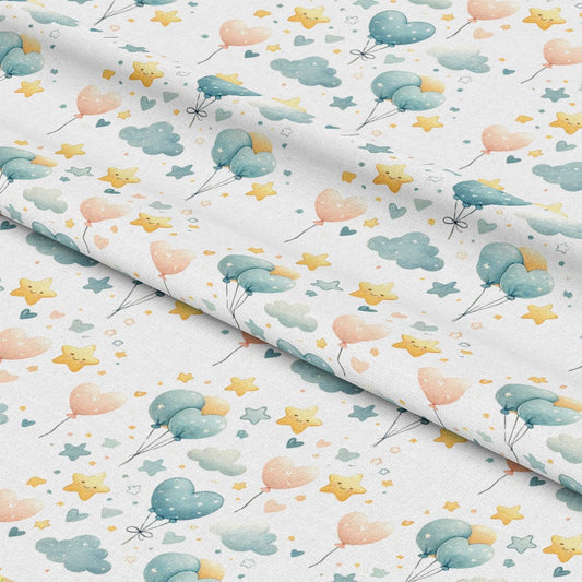 Daisy Teddy Bears Pattern 2 Quilting Cotton Fabric