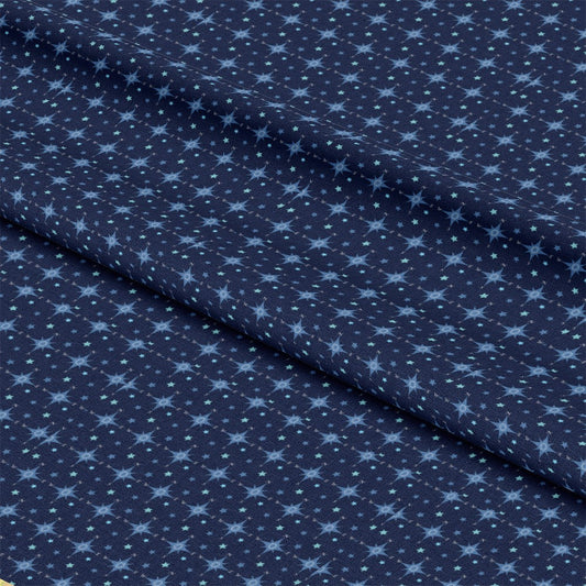 Navy Nautical Sea Pattern 14 Quilting Cotton Fabric