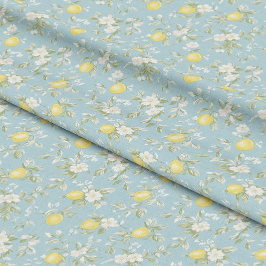 Lemon Floral Shabby Chic Pattern 8 Quilting Cotton Fabric