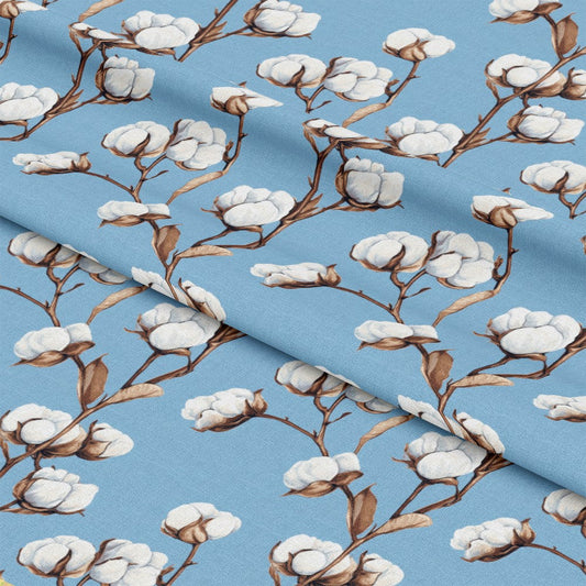 Raw White Cotton Pattern 5 Quilting Cotton Fabric