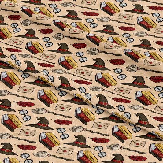 Wizard Magic School Pattern 24 Quilting Cotton Fabric