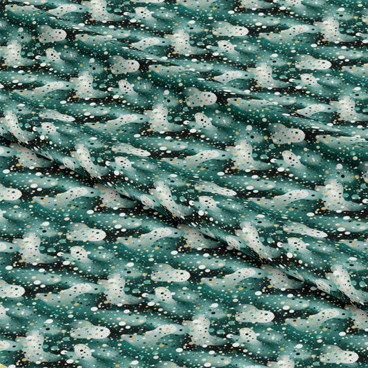 Green Confetti Pattern 10 Quilting Cotton Fabric