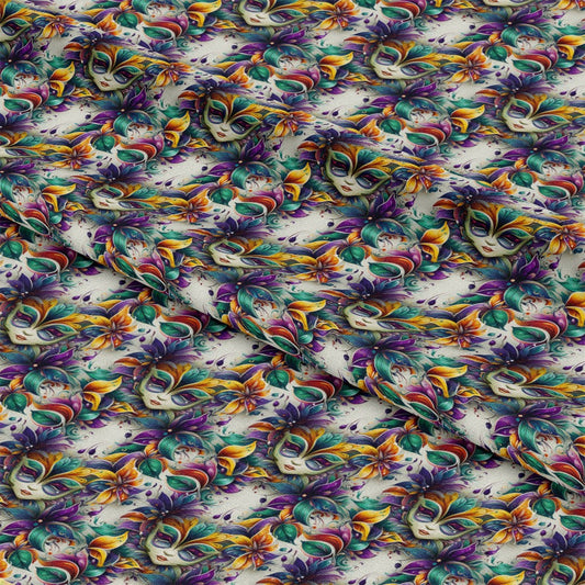 French Quarter Mardi Gras Pattern 1 Quilting Cotton Fabric