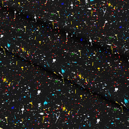 Glitter Paint Splatter Pattern 13 Quilting Cotton Fabric