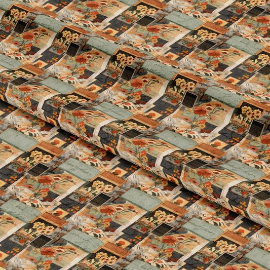 Cottagecore Scrapbook Pattern 9 Quilting Cotton Fabric