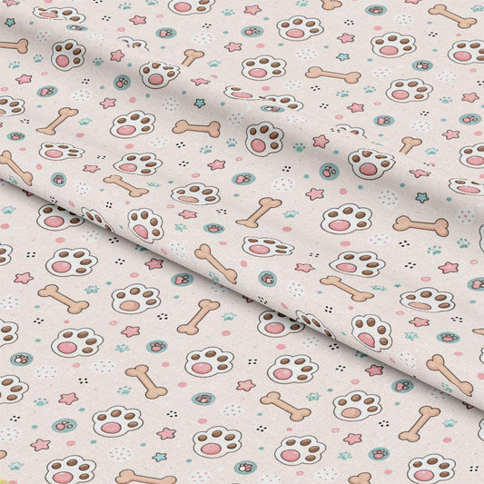 Dog Paws Pattern 1 Quilting Cotton Fabric