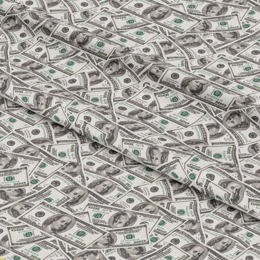 100 Dollar Bill Pattern 1 Quilting Cotton Fabric