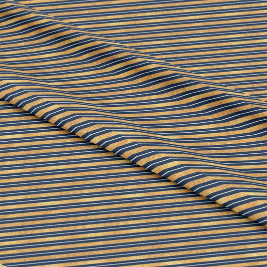Navy and Gold Celebration Pattern 9 Quilting Cotton Fabric