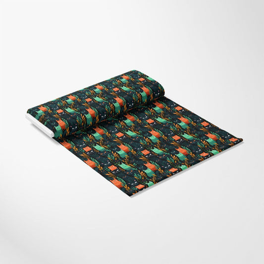 Suspicious Cats Pattern 4 Quilting Cotton Fabric