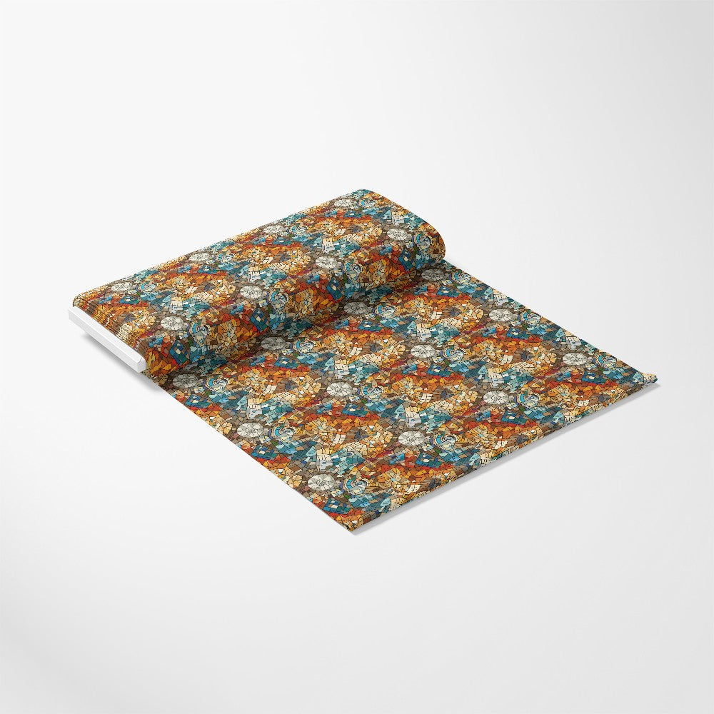 Mosaic Art Pattern 9 Quilting Cotton Fabric