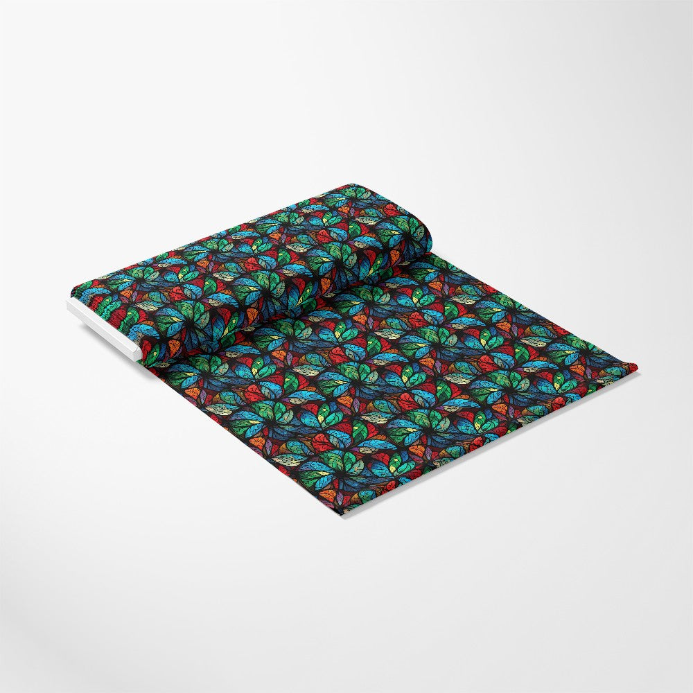 Stained Glass Christmas Pattern 15 Quilting Cotton Fabric