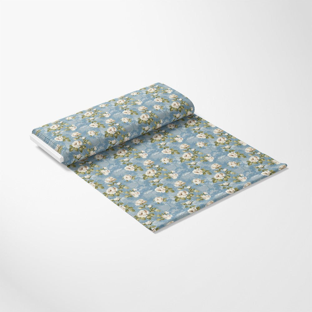 Vintage Farmhouse Blue Pattern 14 Quilting Cotton Fabric