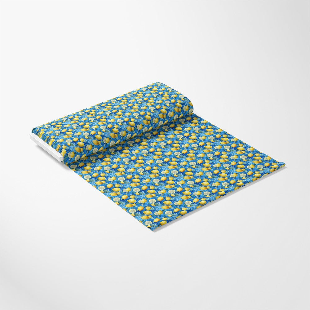 Lemons and Citrus Sour Splash Pattern 8 Quilting Cotton Fabric