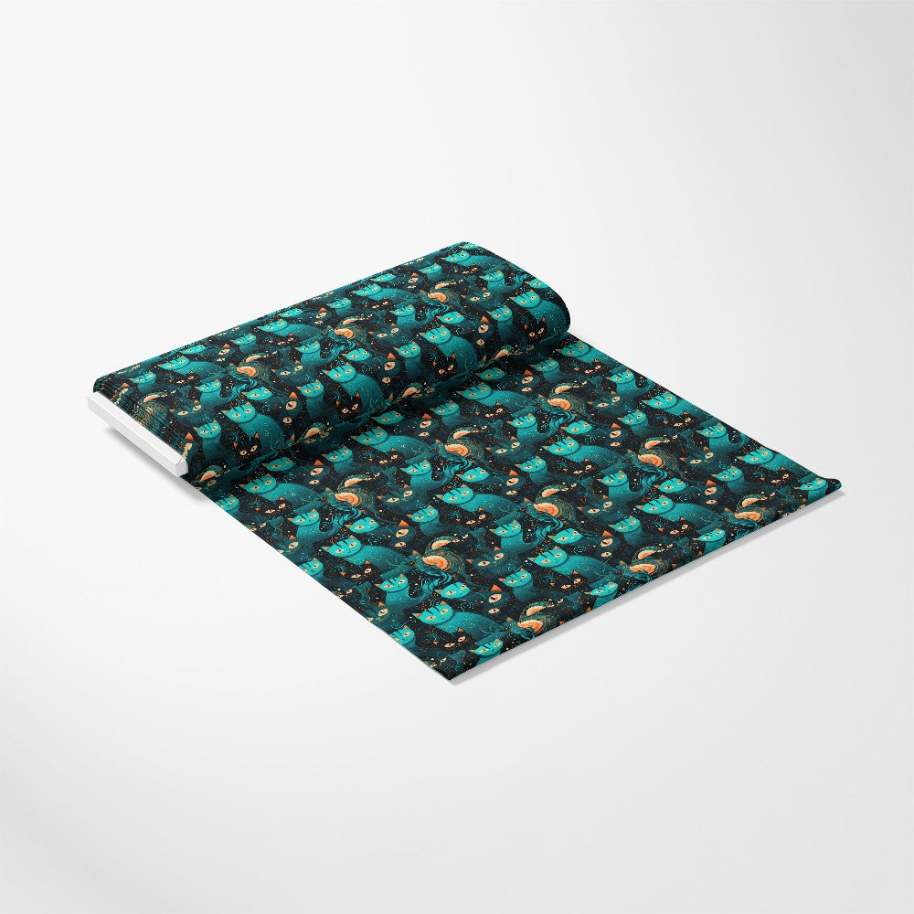 Suspicious Cats Pattern 7 Quilting Cotton Fabric