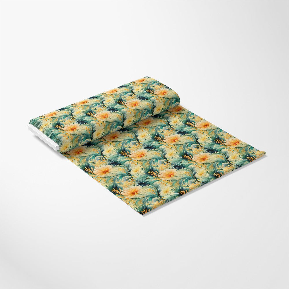 Tropical Autumn Pattern 3 Quilting Cotton Fabric