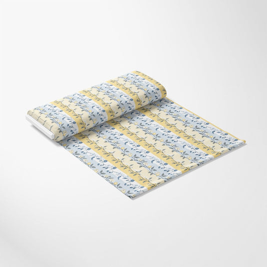 Lemon Floral Shabby Chic Pattern 2 Quilting Cotton Fabric