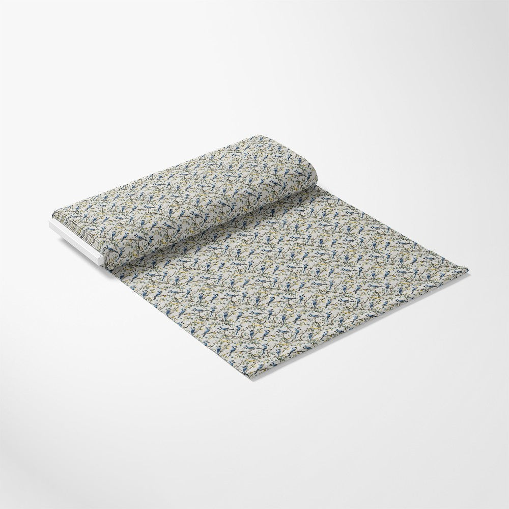 Blue Jay Florals Pattern 3 Quilting Cotton Fabric