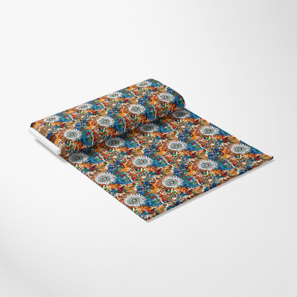 Mosaic Art Pattern 6 Quilting Cotton Fabric