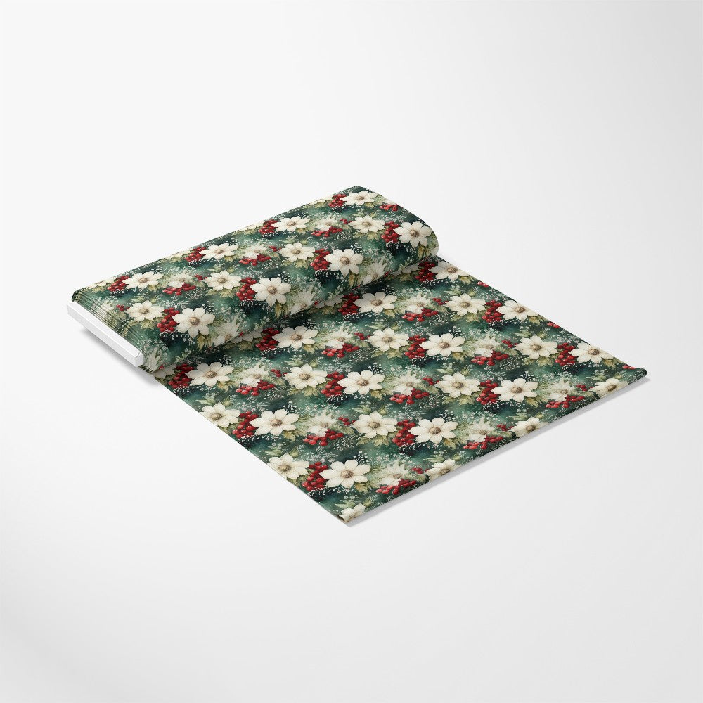 Christmas Florals Pattern 15 Quilting Cotton Fabric