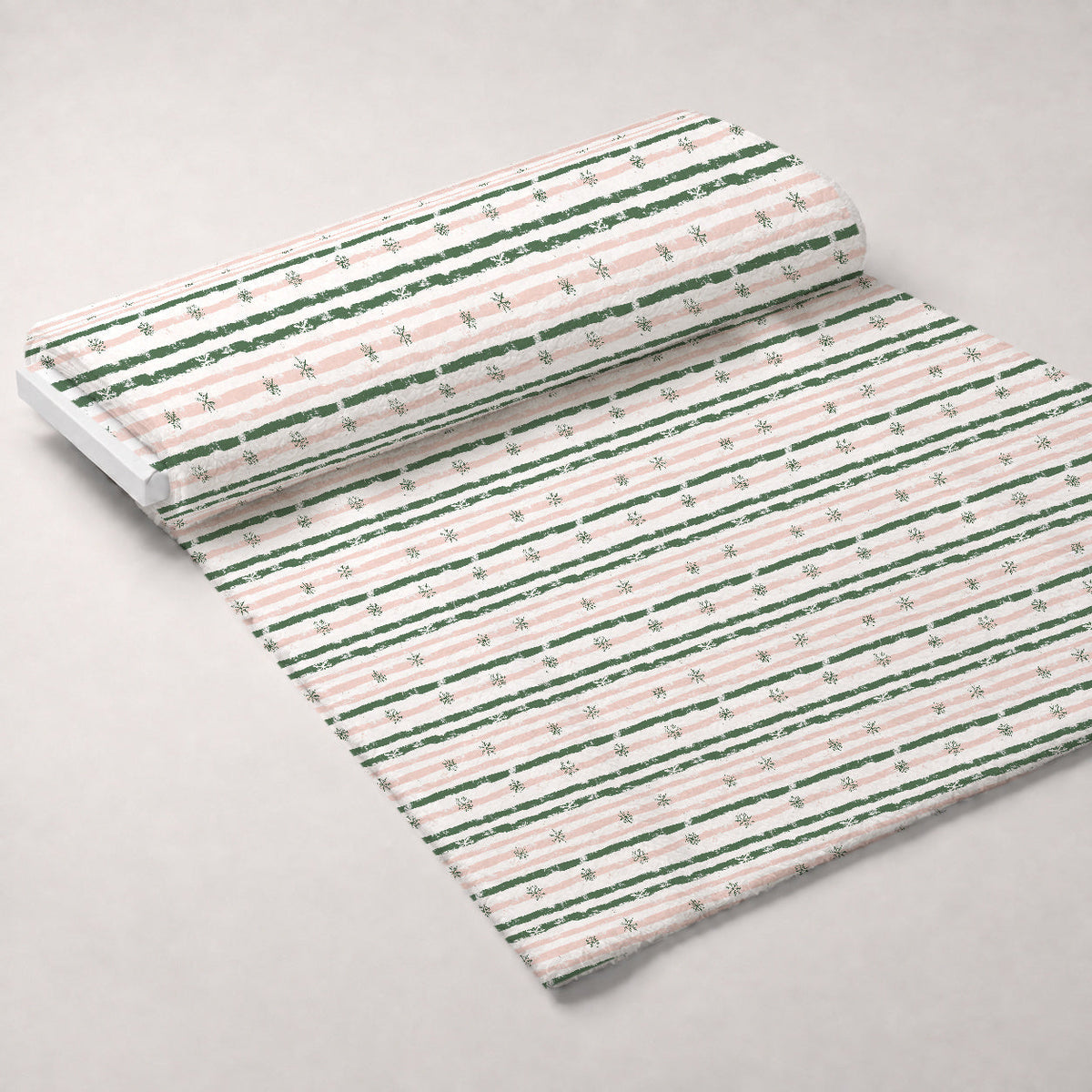 Peppermint Bows Pattern 3 Minky Fabric