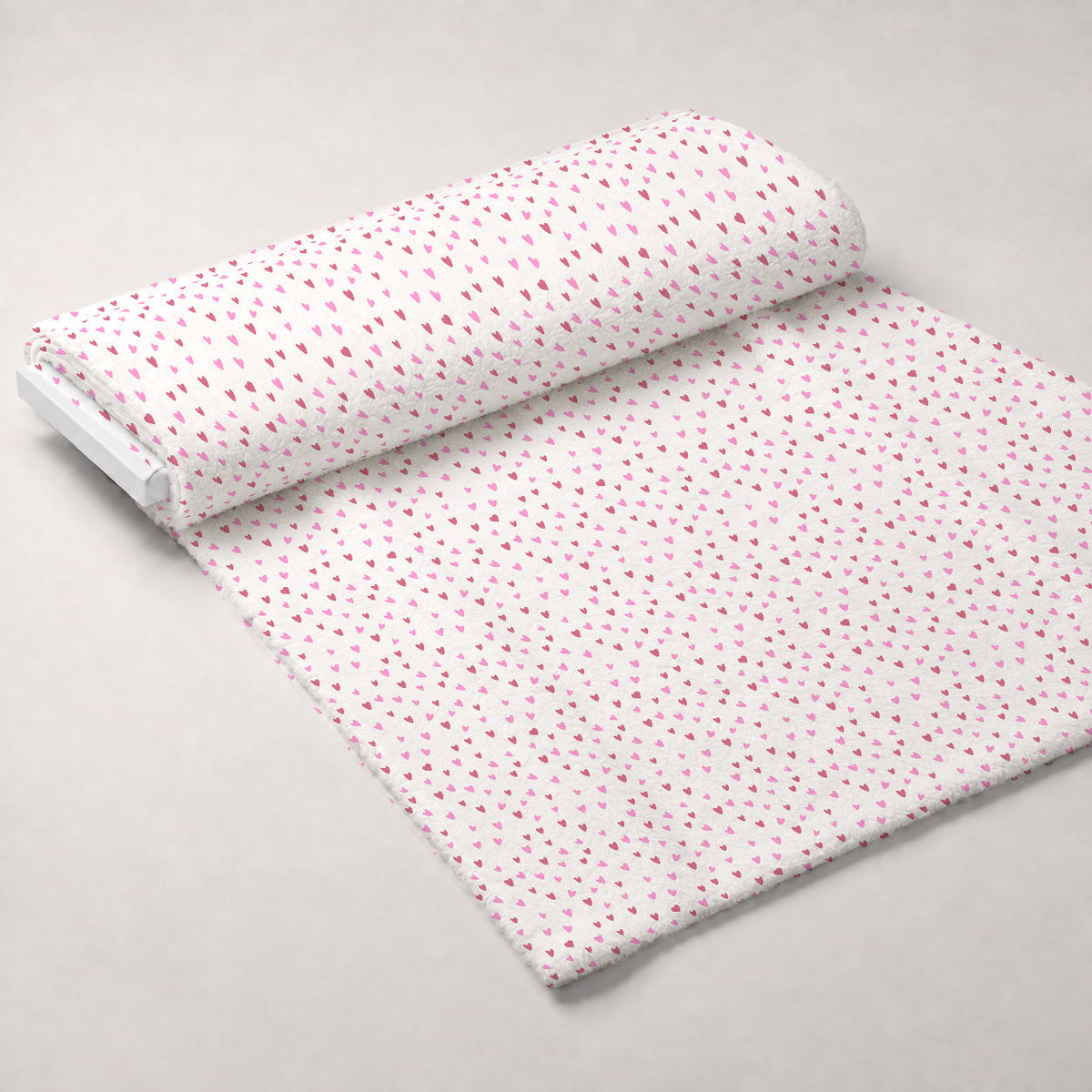 Pink Ribbon Love Pattern 8 Minky Fabric