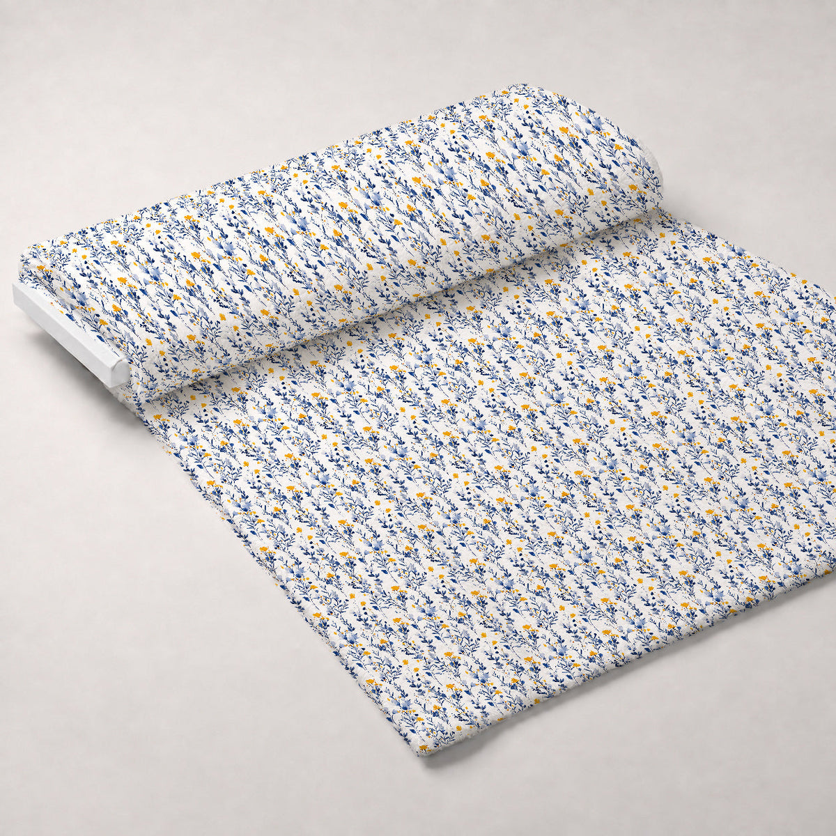 Porcelain Wildflowers Pattern 2 Minky Fabric