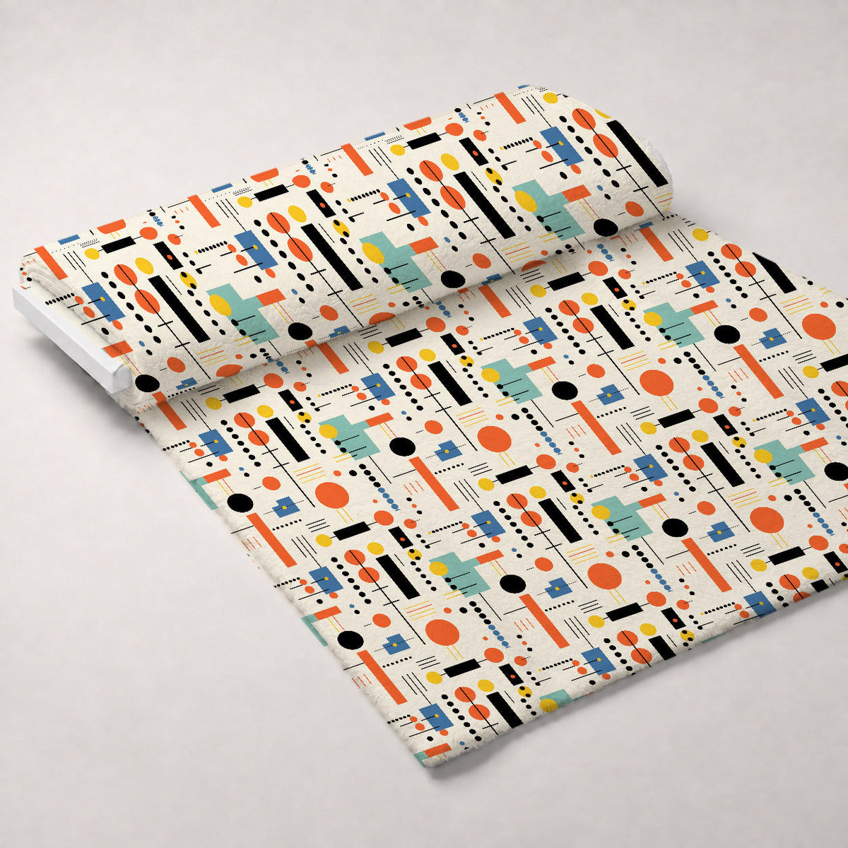 Primary Geometry Pattern 1 Minky Fabric